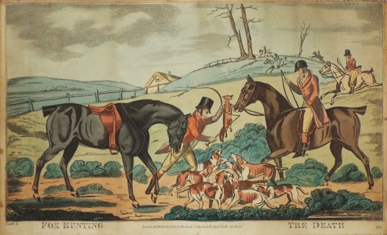Etching - Fox Hunting. Plate 4. The Death.
